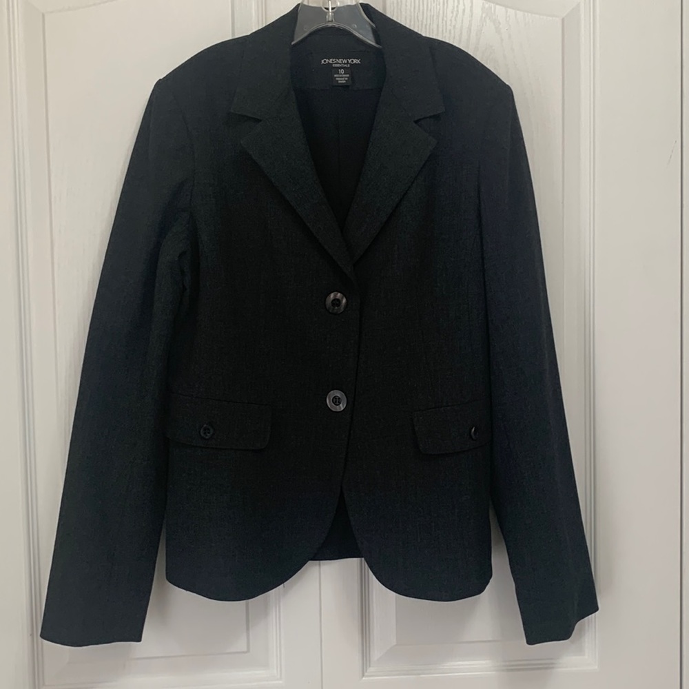 JonesNewYork Charcoal Black blazer